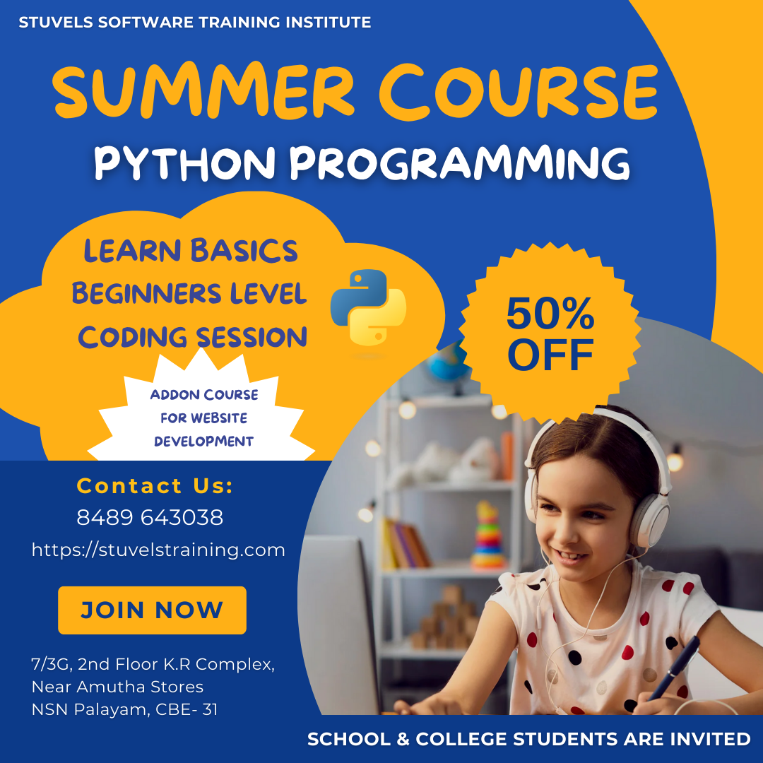 Stuvels best software Training Institute in Coimbatore